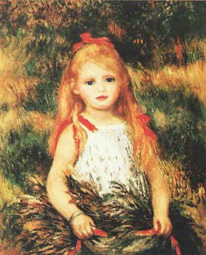 Pierre Renoir Girl with Sheaf of Corn Germany oil painting art